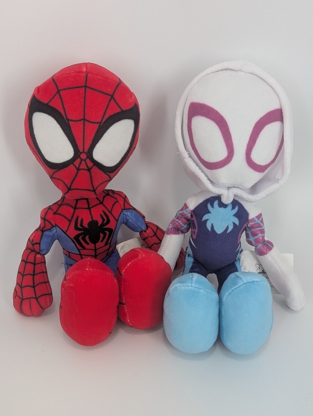 Spider-Man and Ghost Spider MARVEL Spidey and His Amazing Friends Plushie Toys